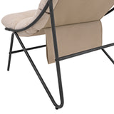 3-Teiliges Bistro-Set – Grau mit Cremefarbenden Kissen