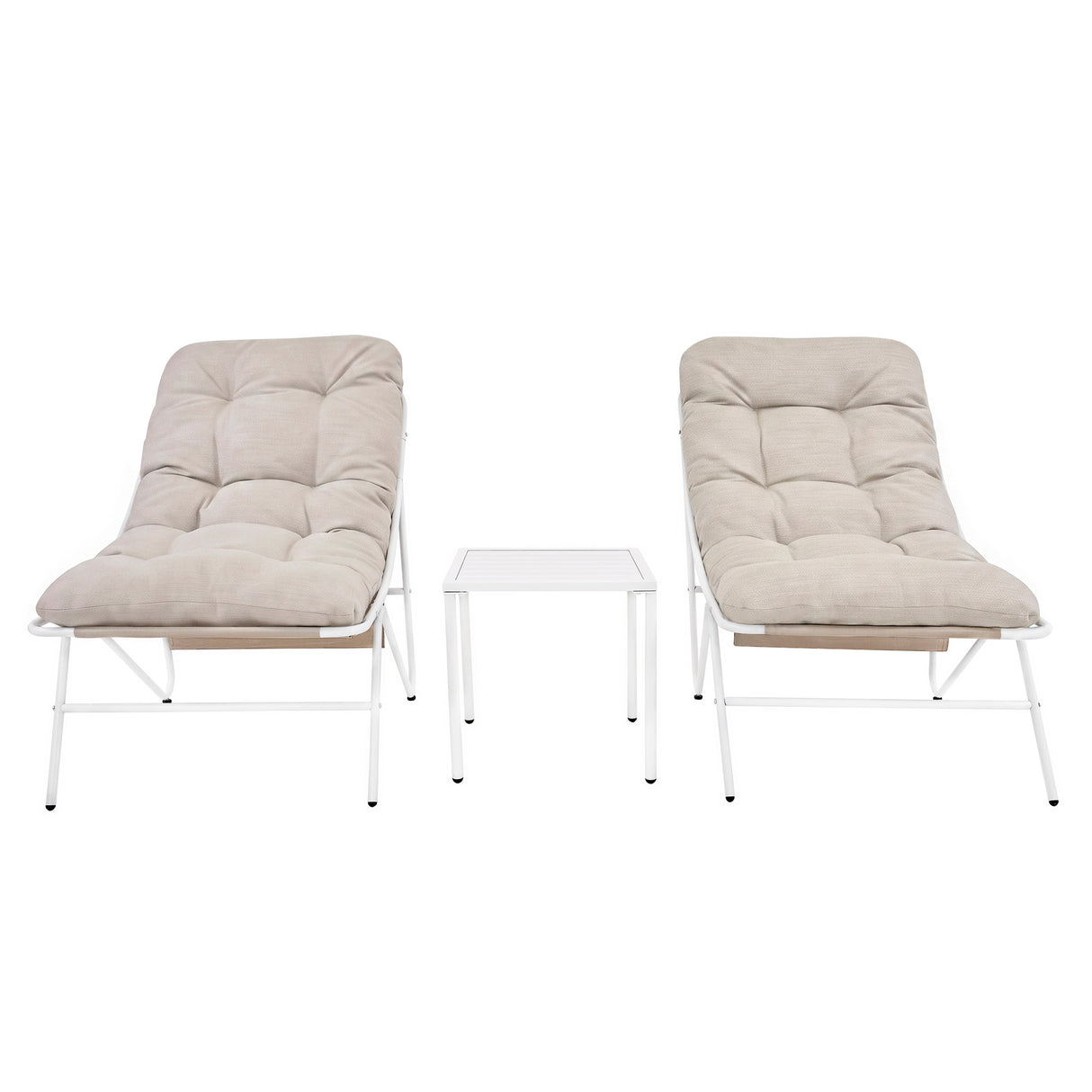 3-Teiliges Bistro-Set – Creme