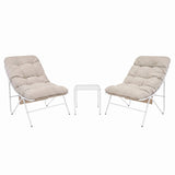 3-Teiliges Bistro-Set – Creme