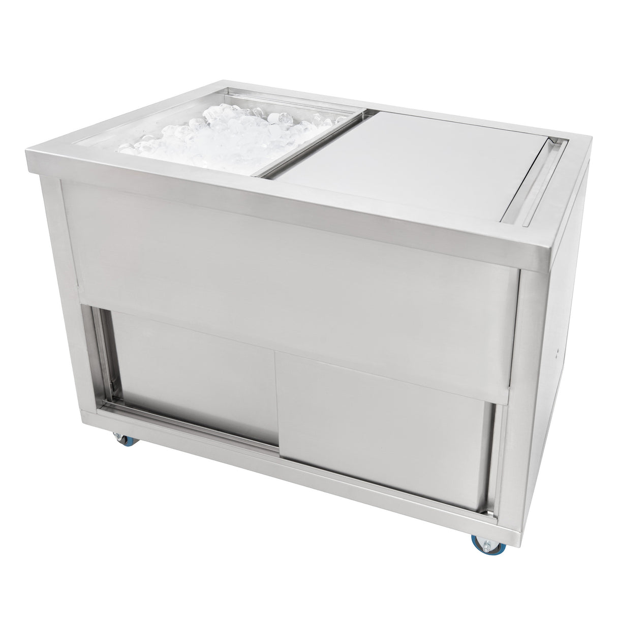 Mobiler Cocktail-Bar-Station mit 1000mm Eiswürfelwagen