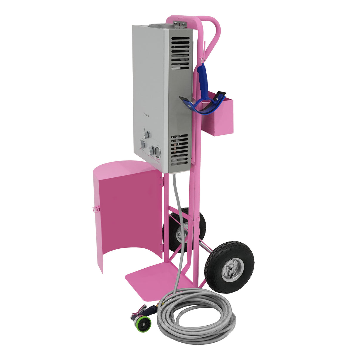 Tragbare Pferdedusche & Kabelloser Pferd-Schermaschine - Rosa