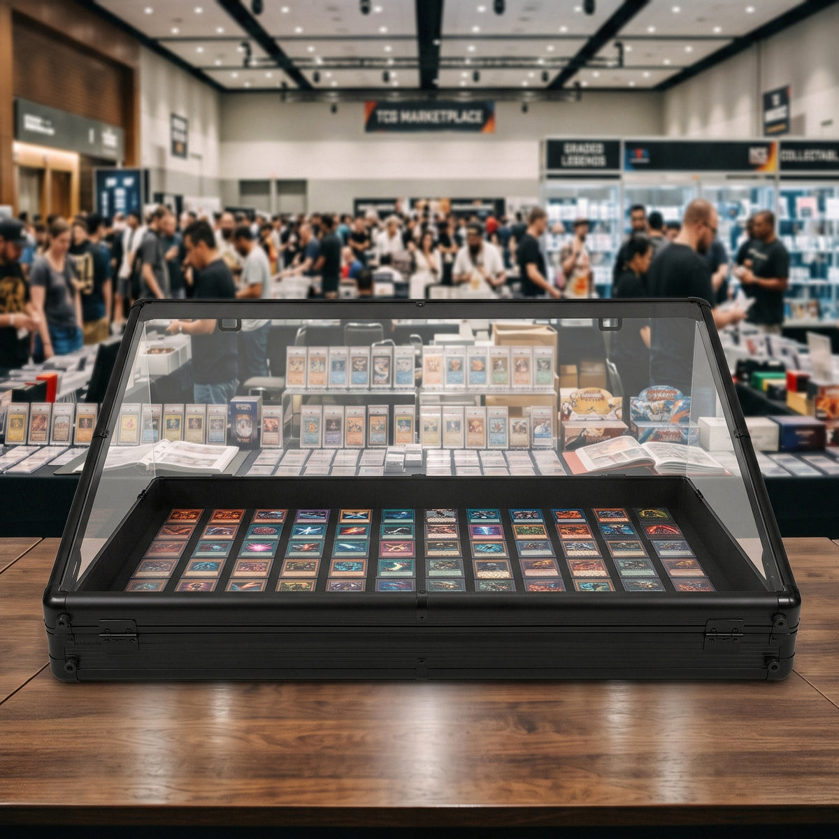 Abschließbare Sammelkarten-Vitrine