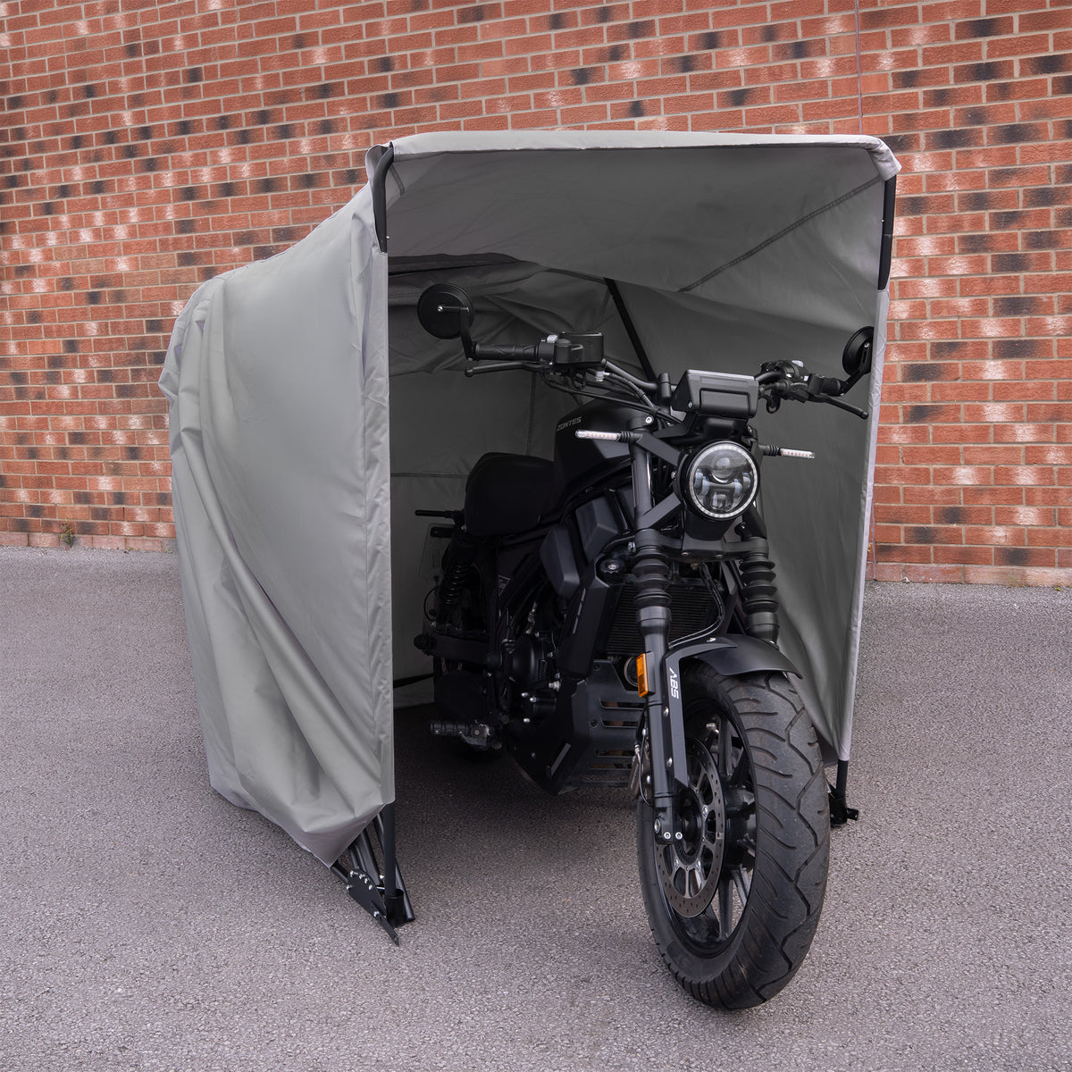 Motorrad-Schutzzelt L - Grau