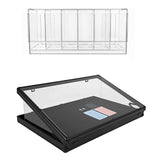 Abschließbare Kartenvitrine mit Acrylspender