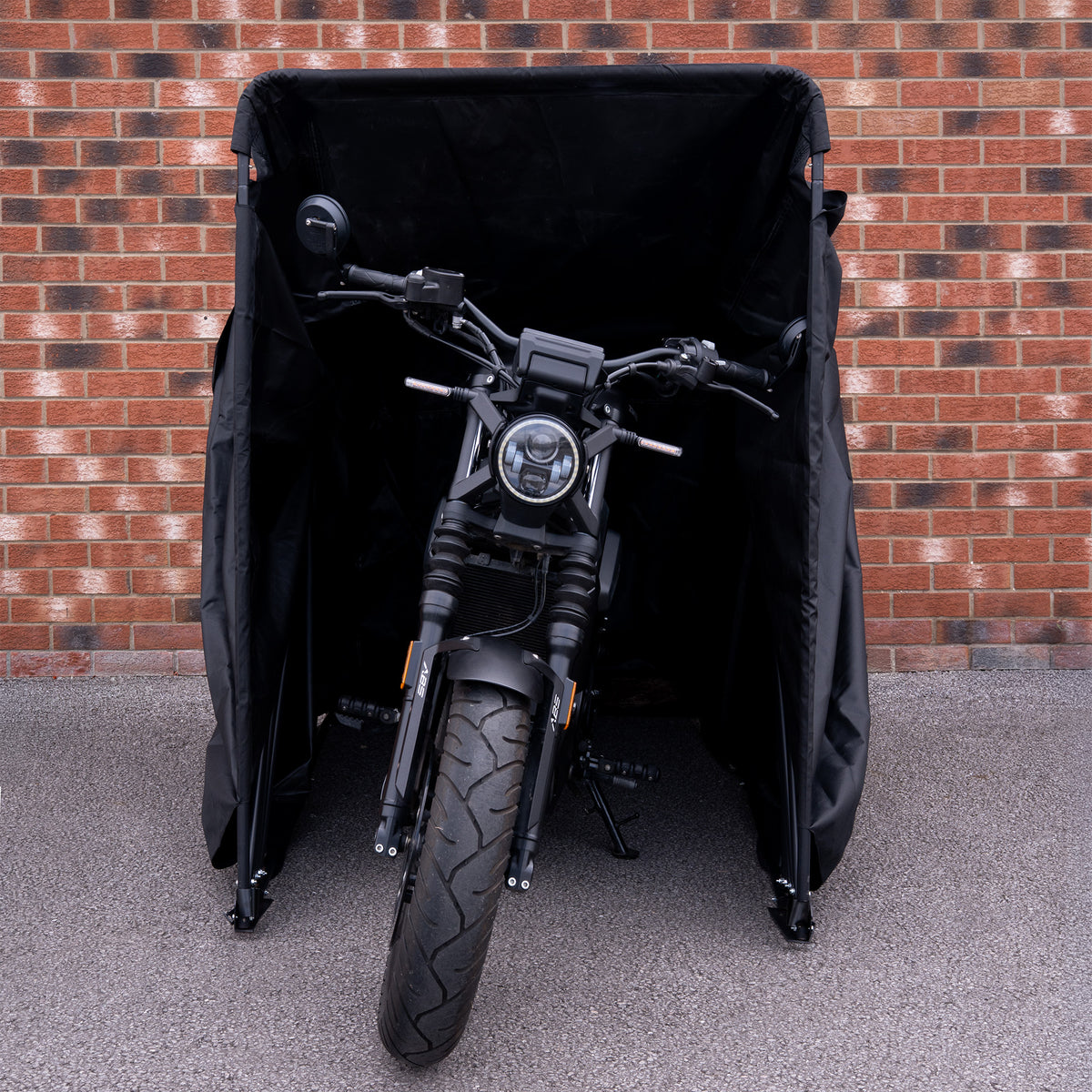 Motorrad-Schutzzelt XL - Schwarz