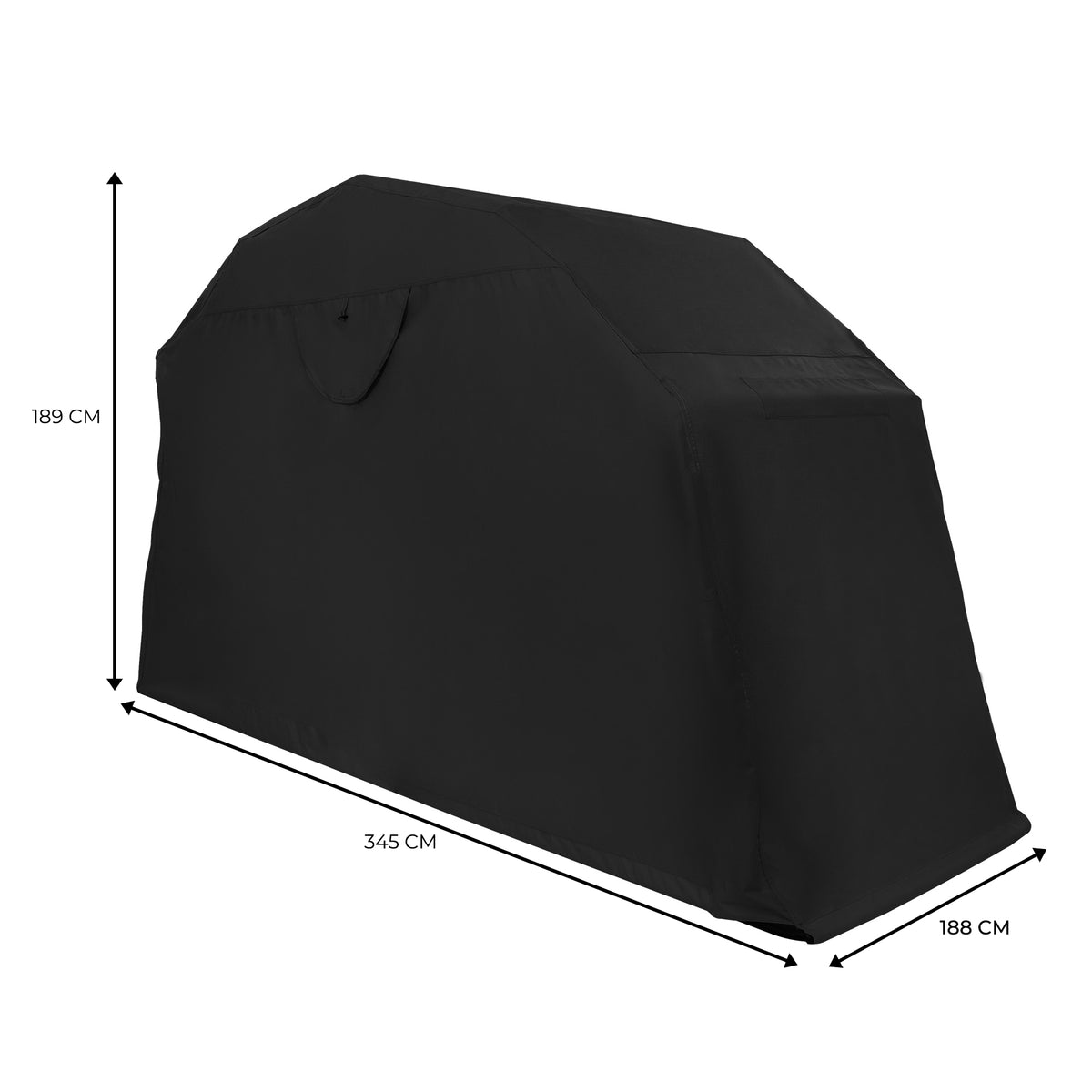 Motorrad-Schutzzelt XL - Schwarz