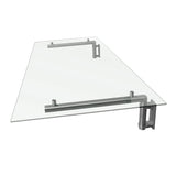 Haustür Vordach Glas - 120cm x 80cm