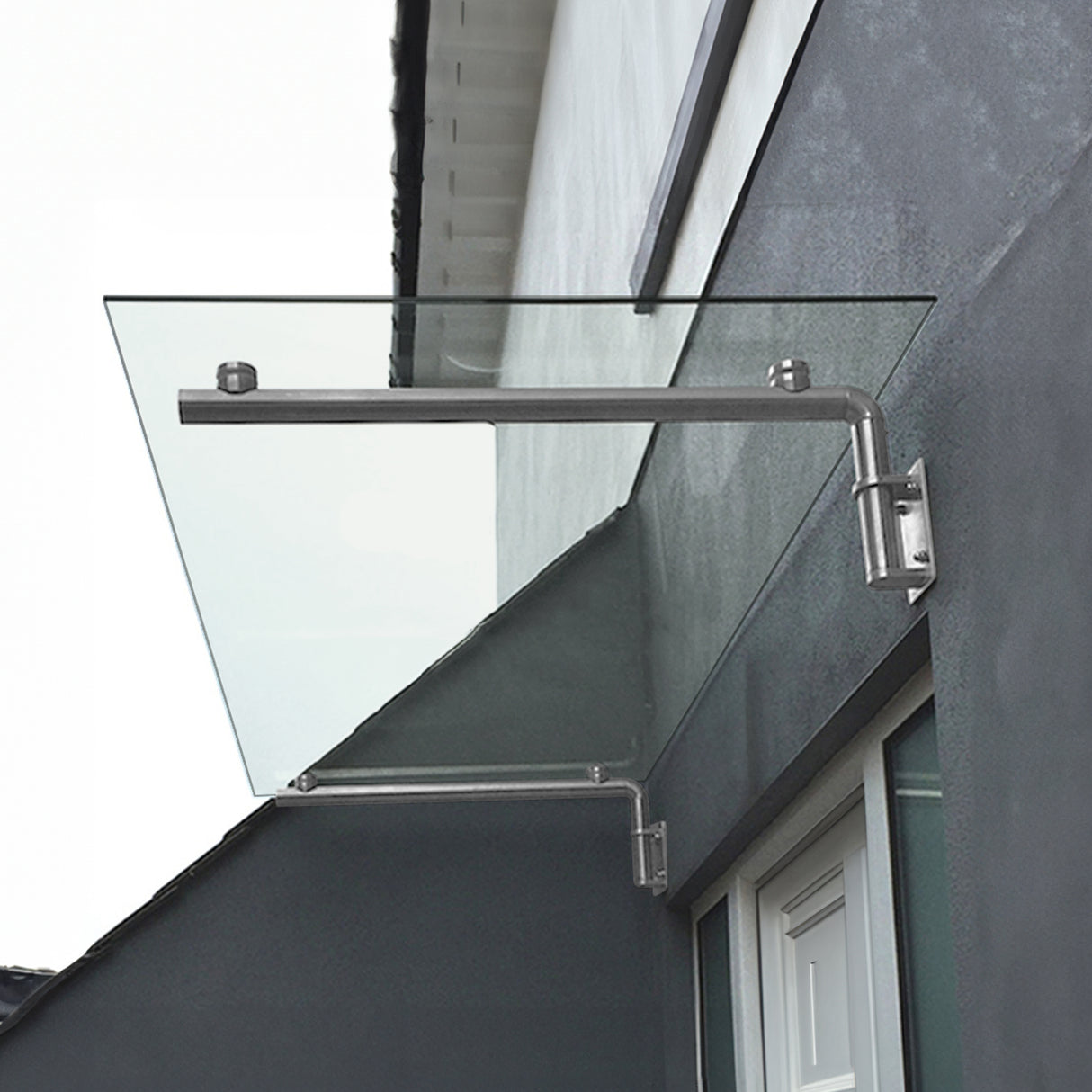 Haustür Vordach Glas - 120cm x 80cm