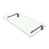 Glas Vordach & Halterungen, 144cm B, 80cm T