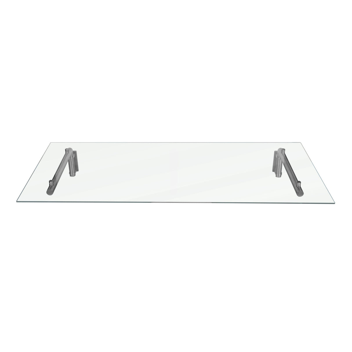 Glas Vordach & Halterungen, 144cm B, 80cm T