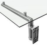Glas Vordach & Halterungen, 144cm B, 80cm T