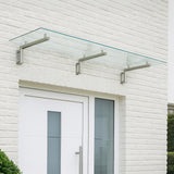 Haustür Vordach Glas - 180cm x 80cm