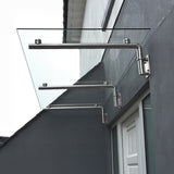 Haustür Vordach Glas - 180cm x 80cm