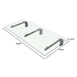Haustür Vordach Glas - 180cm x 80cm