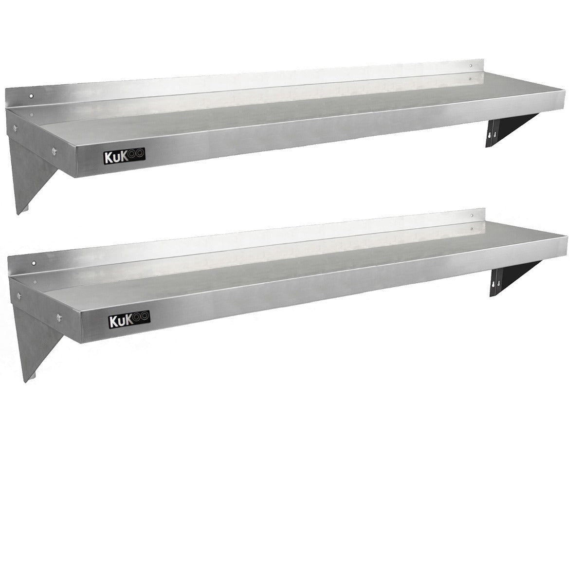 2 x KuKoo Gastro Wandregal 1500mm  x 300mm