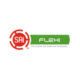 FlexiSTARTER Software zur Schilderherstellung, rot-grünes Logo mit modernem Design, geeignet für kreative Projekte und professionelle Anwendungen