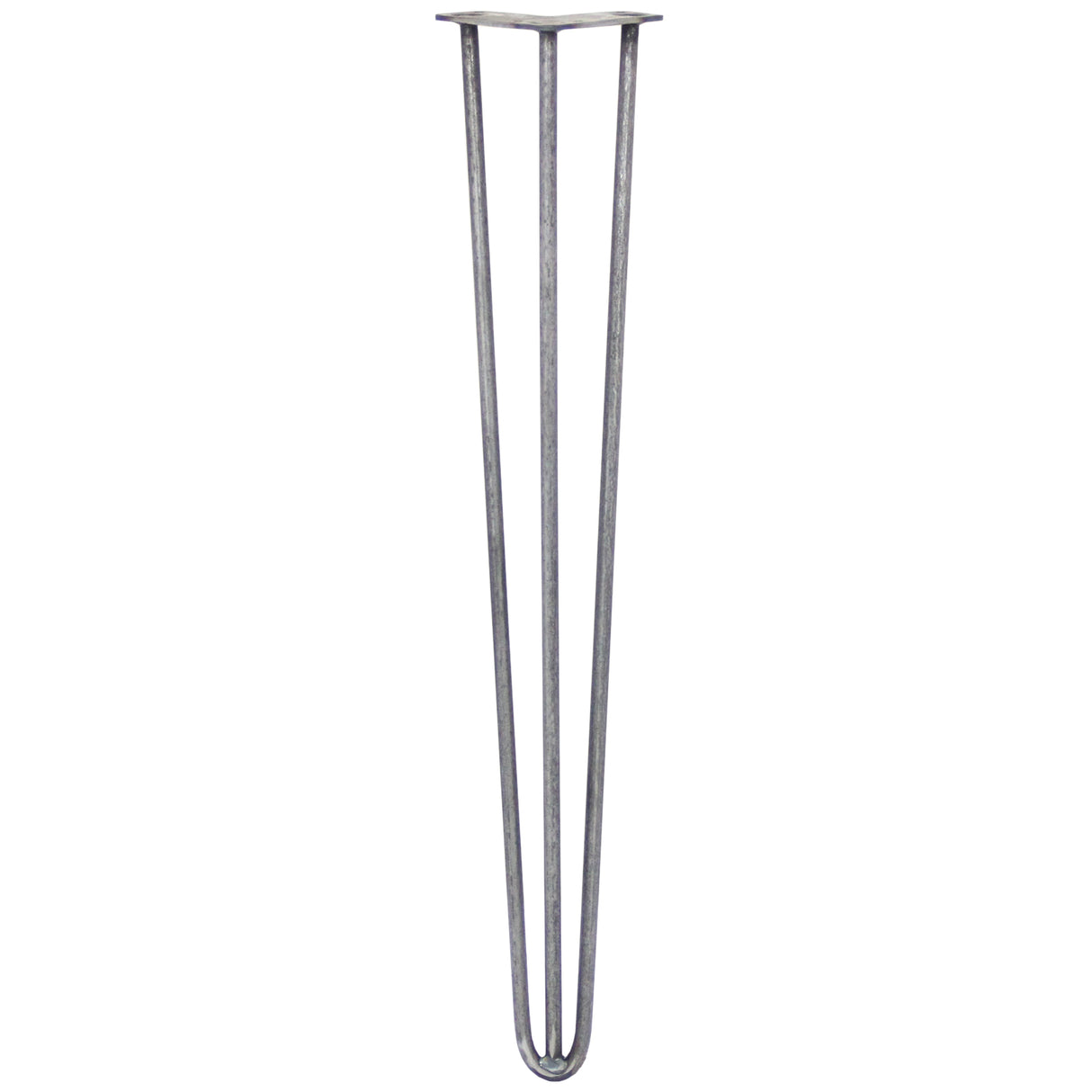 4 x 71cm Hairpin Tischbeine 3 Streben - 12mm - Rohstahl