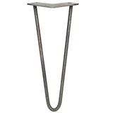 4 x 30.5cm Hairpin Tischbeine 2 Streben Rohstahl 10mm