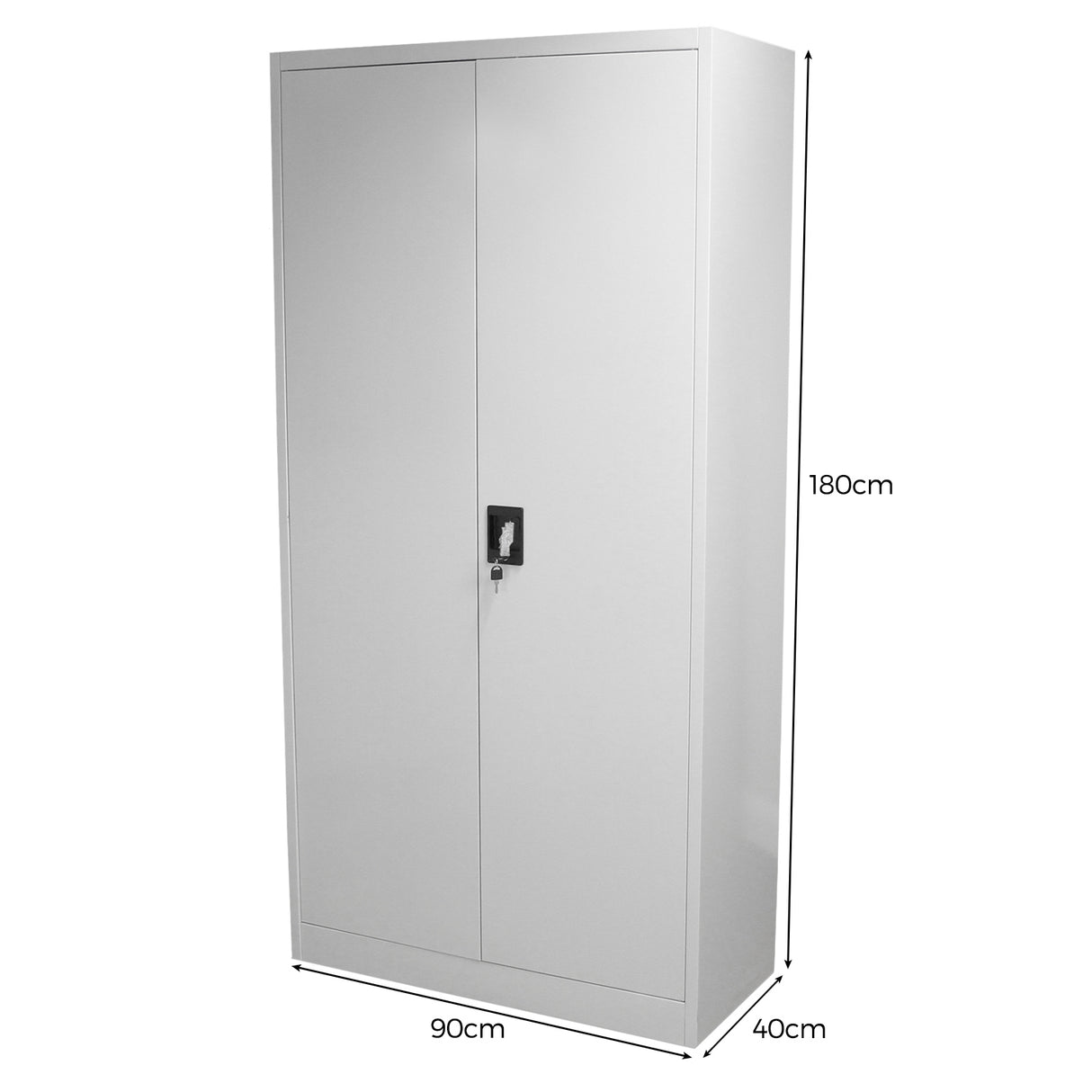 MonsterShop abschließbarer Aktenschrankt 180cm