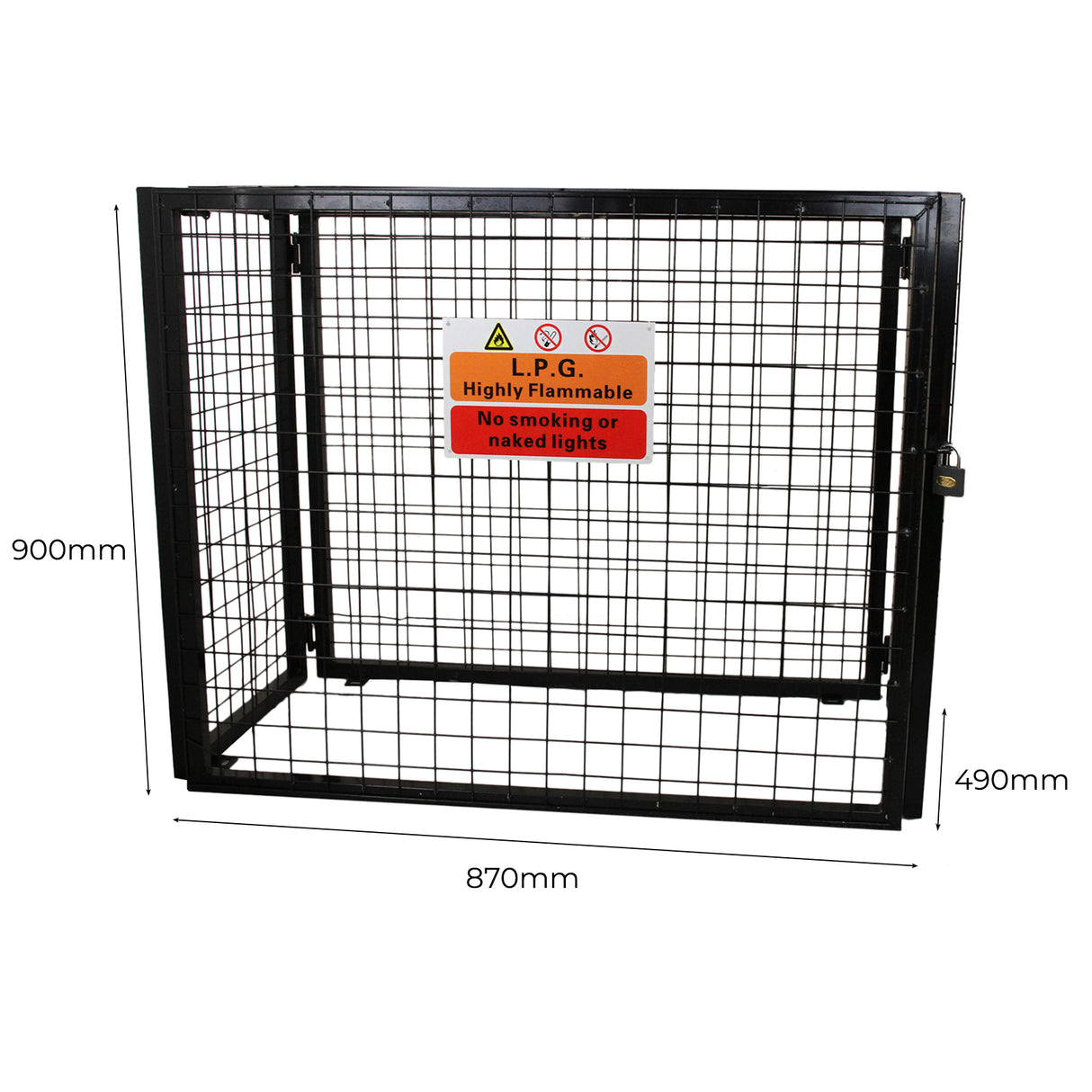 Gasflaschen-Depot Gasflaschenlagerung 90cm H