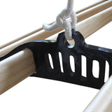 Deckentrockner aus Holz - Schwarz - 1.4m