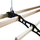 Deckentrockner aus Holz - Schwarz - 2.4m