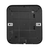 Schwarzer, quadratischer Unterbau des MAXBLAST 2 x Gastro Händetrockners mit glatter Oberfläche und stabilen Befestigungselementen