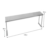 Kukoo Gastronomie Edelstahl Regal 150cm