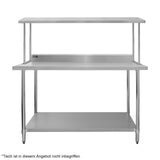 Kukoo Gastronomie Edelstahl Regal 150cm