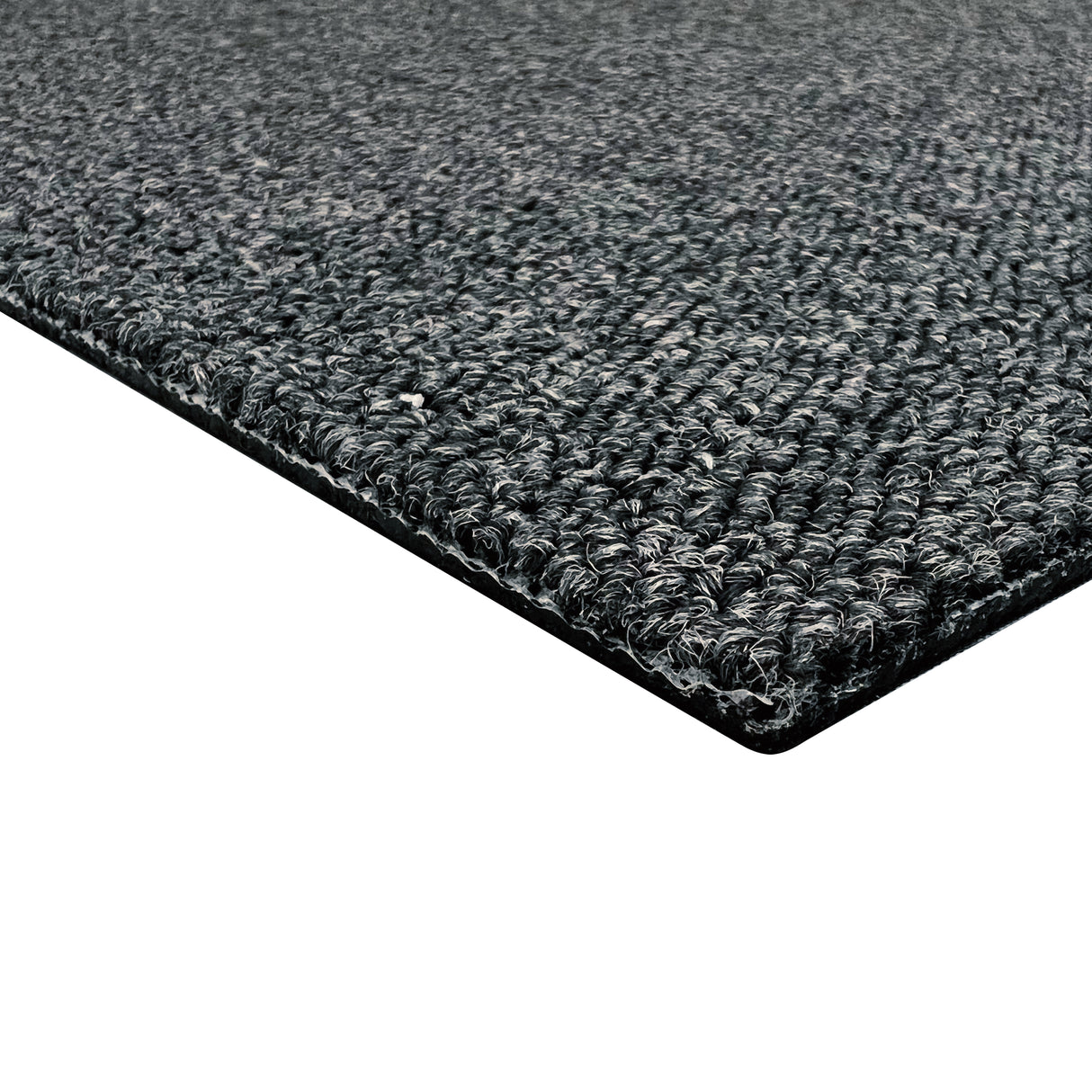 Teppichfliesen in Anthrazit und Schwarz, strukturierte Oberfläche, ideal für moderne Räume, langlebig und pflegeleicht, 40 x 40 cm, 10 m² Packung
