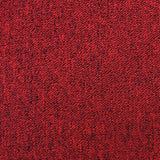 Scharlachrote Teppichfliesen mit strukturierter, weicher Oberfläche, ideal für die Gestaltung von Wohnräumen oder Büros, 40 Stück für 10m²
