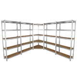 Galwix 90cm Lagerregale: Eckregal and 4 x Werkstattregale