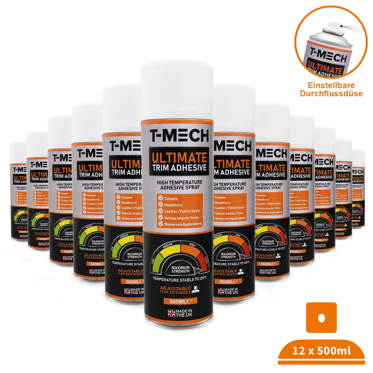 12 x 500ml Ultimativer Sprühkleber