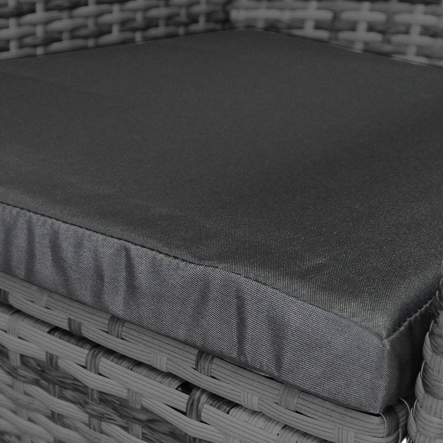 Jardí Rattan Bistro Set Grau