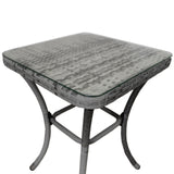 Jardí Rattan Bistro Set Grau