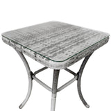 Jardí Rattan Bistro Set Hellgrau