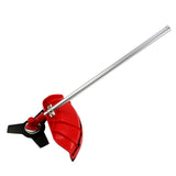 Rotes 5-in-1-Multifunktionswerkzeug mit silbernem Griff, scharfer Klinge und robustem Design, ideal für Gartenarbeiten und Erdbohren