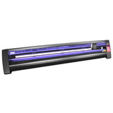 Vinylschneider in Schwarz mit 1350 mm Schneidlänge, LED-Lichtleiter und Statusanzeigen, ideal für präzises Schneiden von Vinylmaterialien