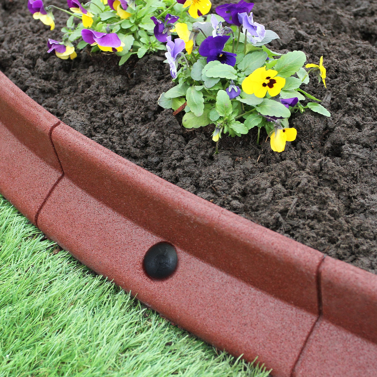 Rasenkante Beeteinfassung Terracotta 10 Stück