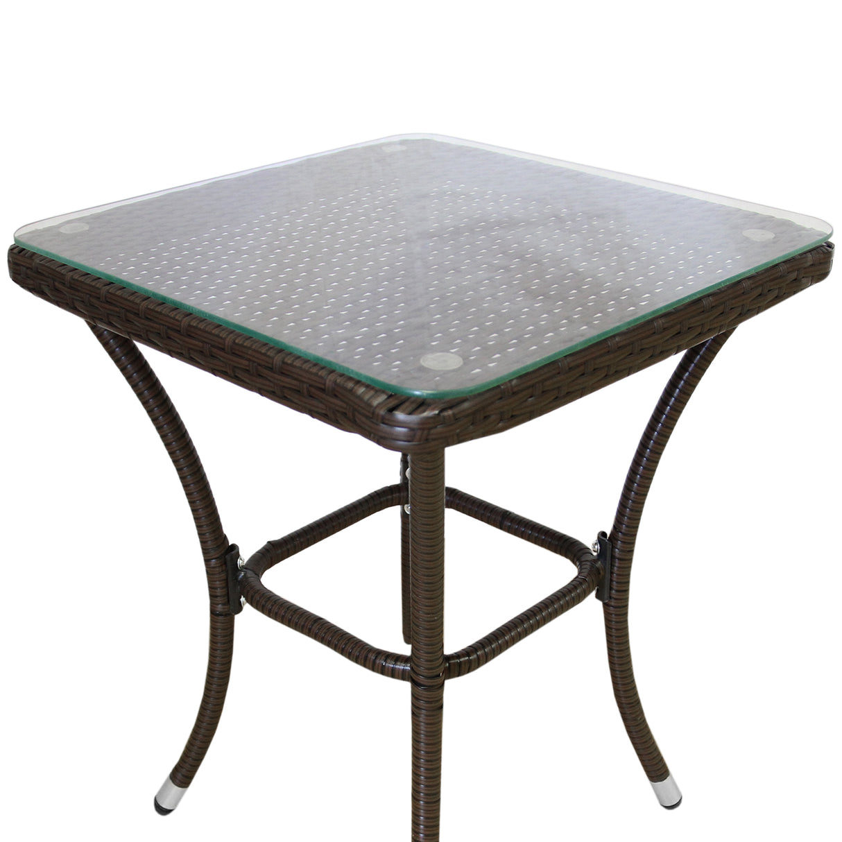 Jardí Rattan Bistro Set Braun