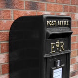 Briefkasten mit Bodenständer - Schwarz