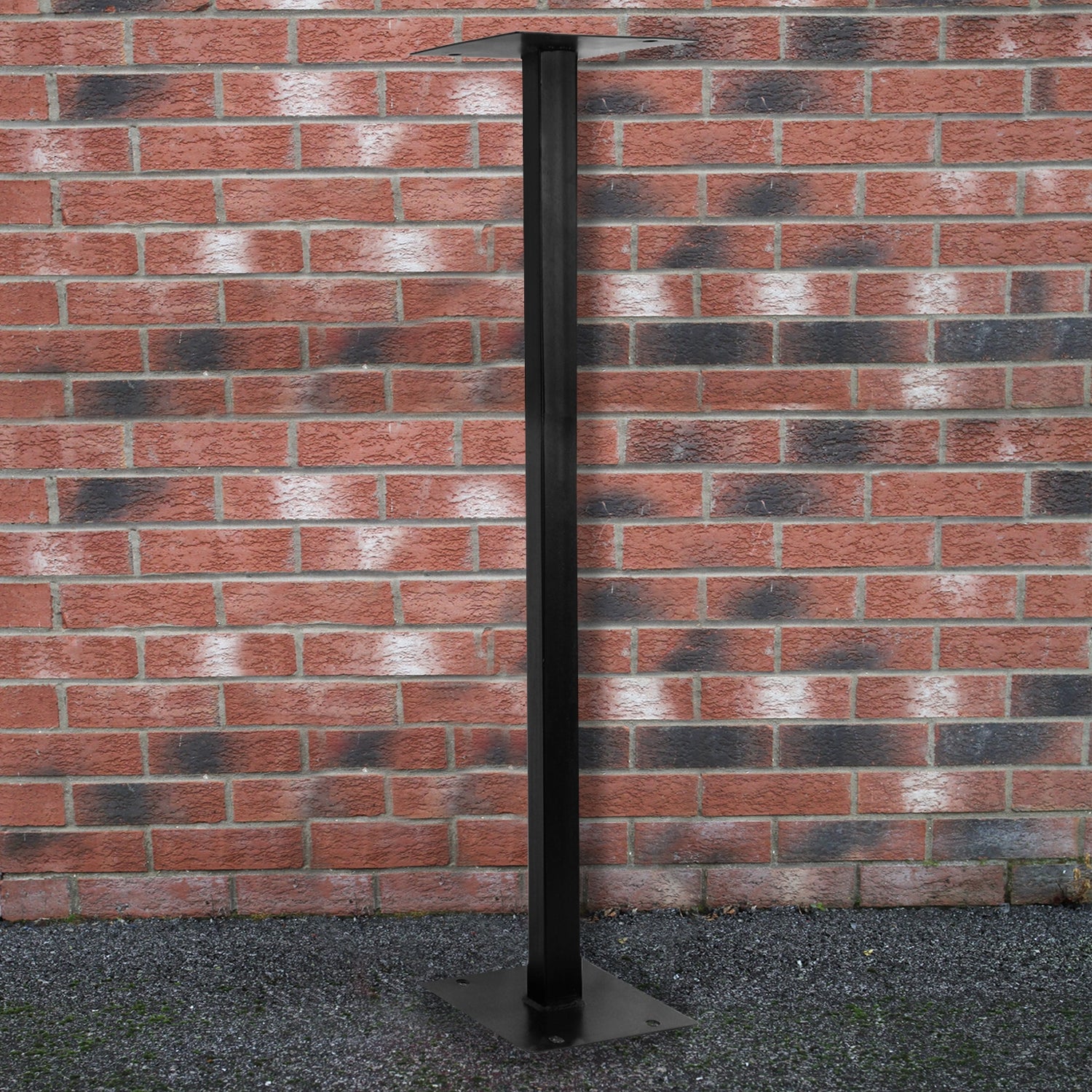 Briefkasten mit Bodenständer Grün