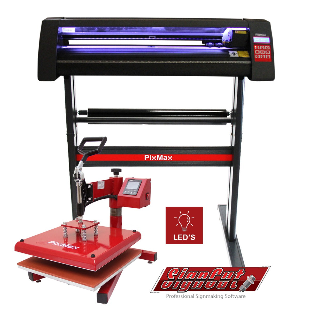 LED Schneideplotter, 38cm Transferpresse & Software