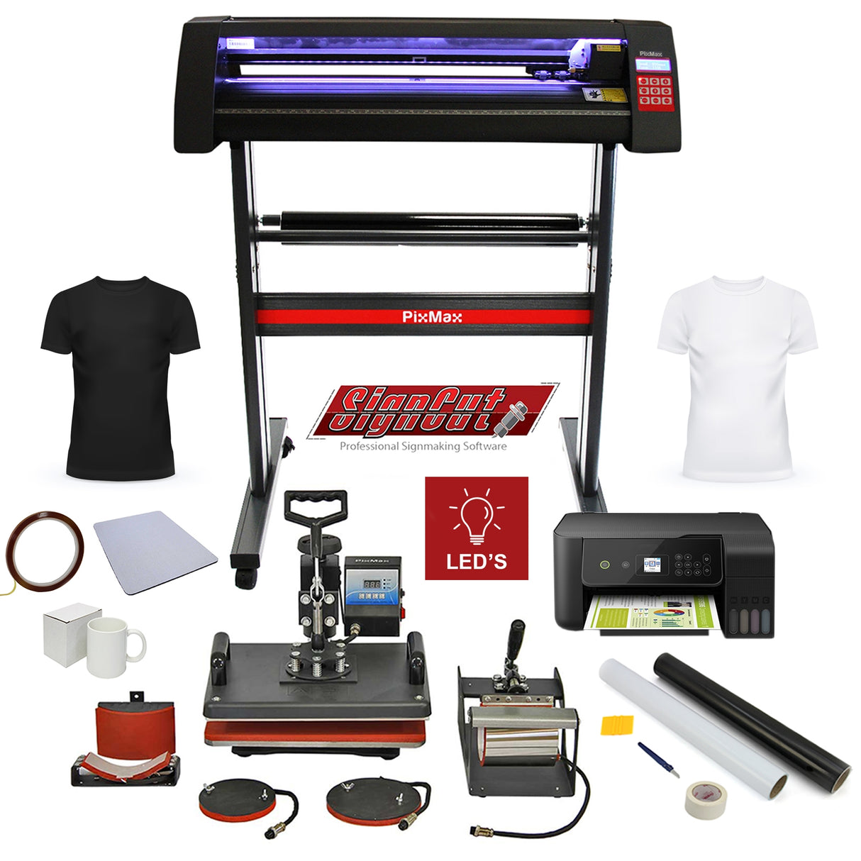 PixMax Da Vinci Set 5 in 1 Transferpresse , Vinyl Plotter, Drucker