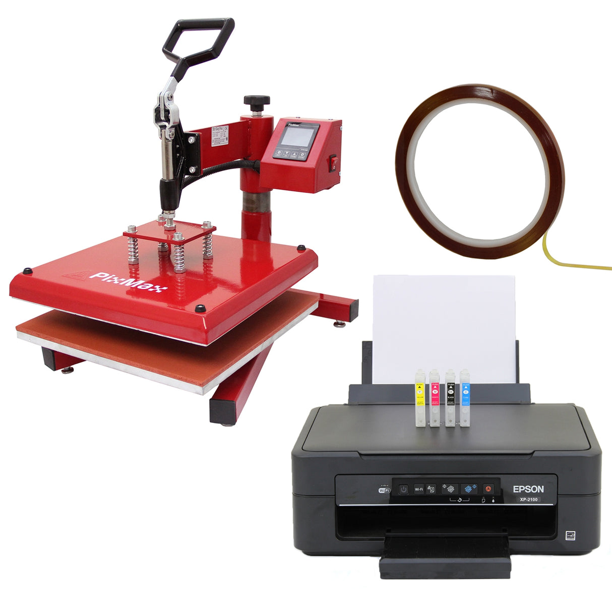 38cm Schwing-Transferpresse & Epson Drucker