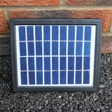 Solar Kaskadenbrunnen mit Akku - Grau