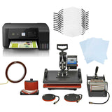 10 Gesichtsmasken für den Sublimationsdruck, 5-in-1 Hitzepresse & Drucker