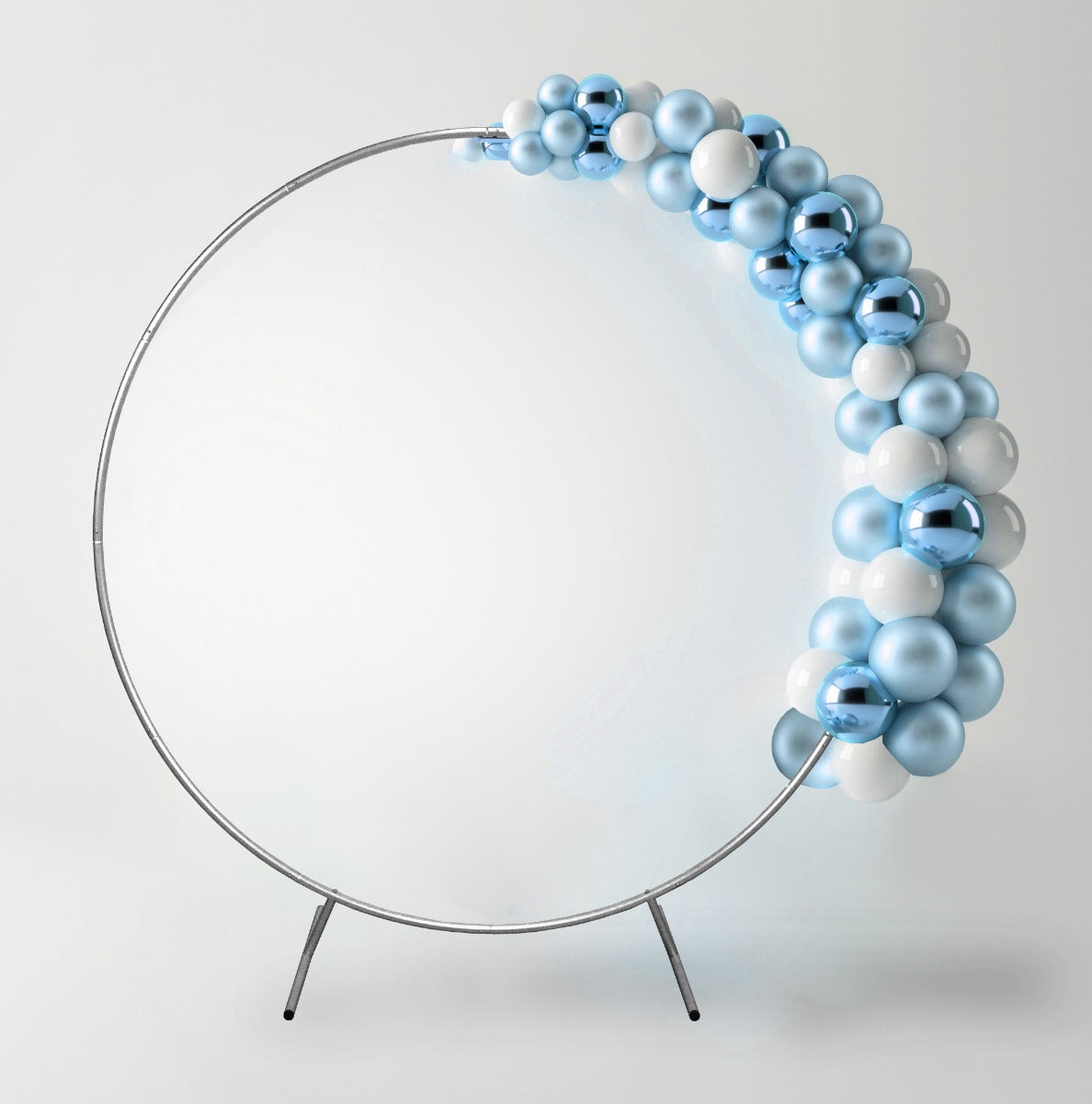 Hochzeit Ballonbogen Silber 200cm