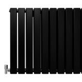 Paneelheizkörper Matte Schwarz 600mm x 910mm