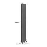 Paneelheizkörper Anthrazit Grau 1600mm x 280mm